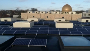 أردوغان يفتتح أول مسجد صديق للبيئة في أوروبا (فيديو)