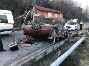 جانب من حادث سير في تركيا