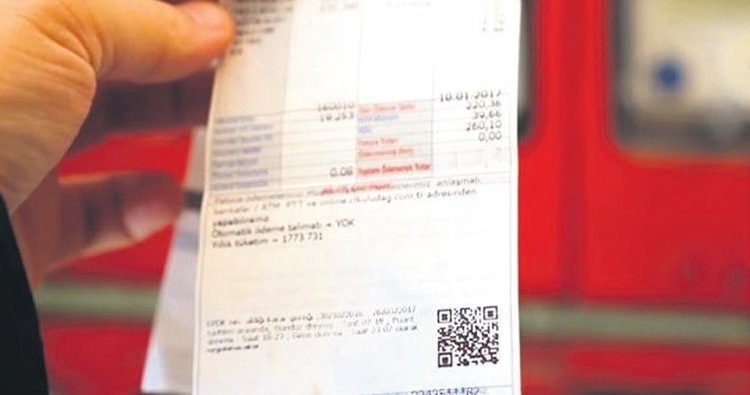 فاتورة غاز سابقة في تركيا