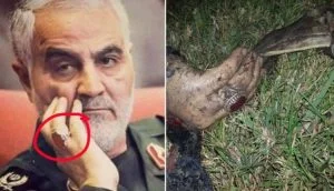 “شاهد” فيديو يُنشر لأول مرة .. لحظة تدمير سيارة قاسم سليماني ورفاقه واغتيالهم