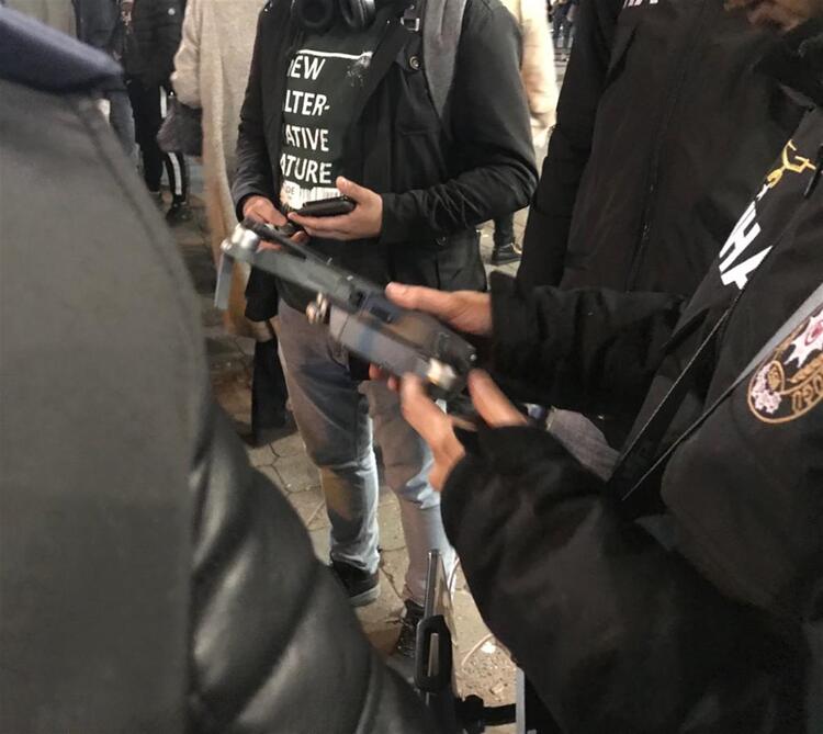 جانب من الحدث في ميدان تقسيم