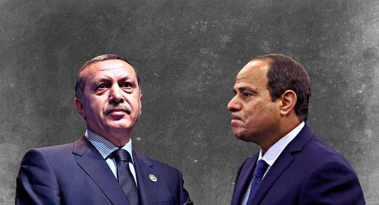 الرئيس التركي رجيب طيب أردوغان والرئيس المصري عبدالفتاح السيسي