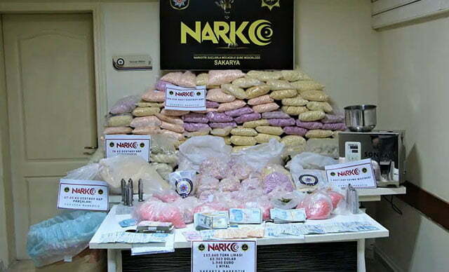 المخدرات المضبوطة