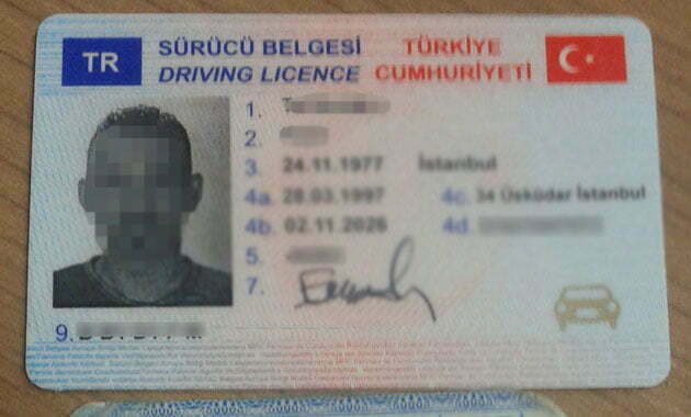 رخصة قيادة تركية
