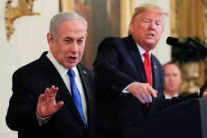 ترامب ونتنياهو خلال المؤتمر الصحفي