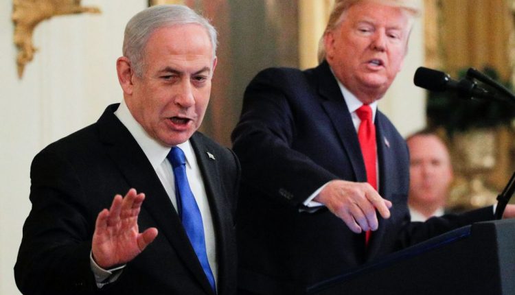 ترامب ونتنياهو خلال المؤتمر الصحفي