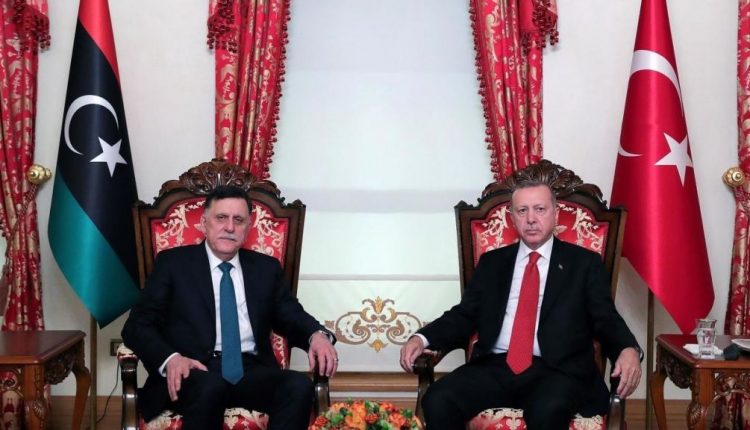 لقاء سابق بين الرئيس أردوغان وفايز السراج في ليبيا