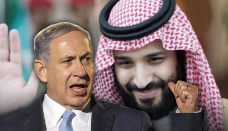 ولي العهد السعودي محمد بن سلمان ورئيس وزراء الاحتلال بنيامين نتنياهو
