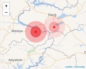 زلزال بقوة 3.80 يضرب “ملاطية” شرقي تركيا