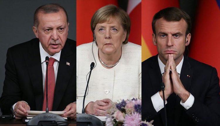 ماكرون - ميركل - أردوغان