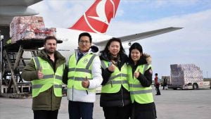 تركيا ترسل مساعدات إلى الصين