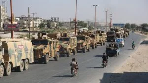 دخول رتل عسكري تركي ضخم إلى غرب حلب