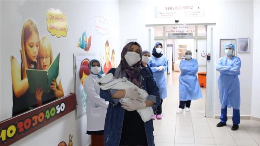 هكذا ودع مشفى تركي رضيع انتصر على كورونا 5