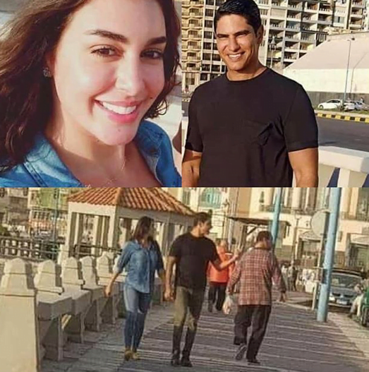 ياسمين صبري وأحمد أبو هشيمة بأحدث ظهور من كورنيش الإسكندرية..والجمهور "مفيش كورونا" 1