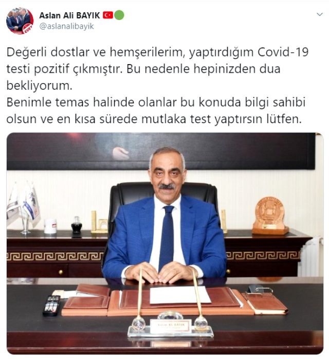 فيروس كورونا يصيب رئيس بلدية تركية: أنتظر دعواتكم! 2 فيروس كورونا يصيب رئيس بلدية تركية: أنتظر دعواتكم! 1