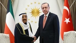 أمير الكويت يبعث رسالة للرئيس أردوغان