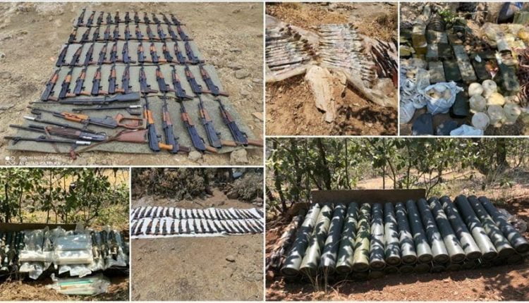 الجيش التركي يضبط أسلحة ثقيلة شمالي العراق