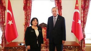 تركيا: أردوغان يستقبل رئيسة البرلمان الأذربيجاني