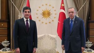 أردوغان ورئيس اقليم شمال العراق