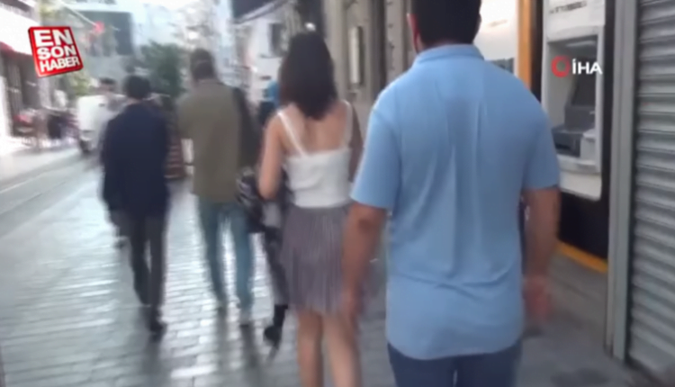 شاهد كيف فضحت الكاميرات متحرشا بفتاة وسط شارع الاستقلال في اسطنبول