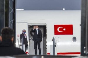 طائرة الرئيس أردوغان تغادر نحو الكويت وقطر