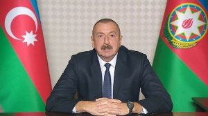الرئيس الأذربيجاني يعلن النصر في قره باغ