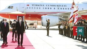الرئيس أردوغان يصل قبرص التركية في زيارة عمل رسمية