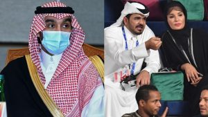 فيديو التحية المتبادلة بين شقيق أمير قطر ووزير الرياضة السعودي يثير تفاعلا