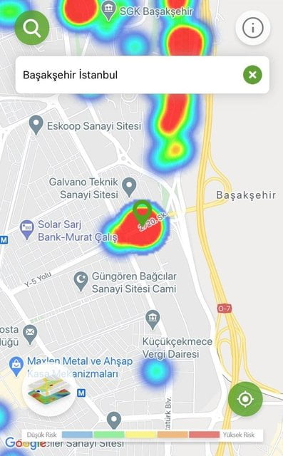 (صور) خريطة الإصابات في اسطنبول بعد الحظر.. الذروة تلاشت! 7