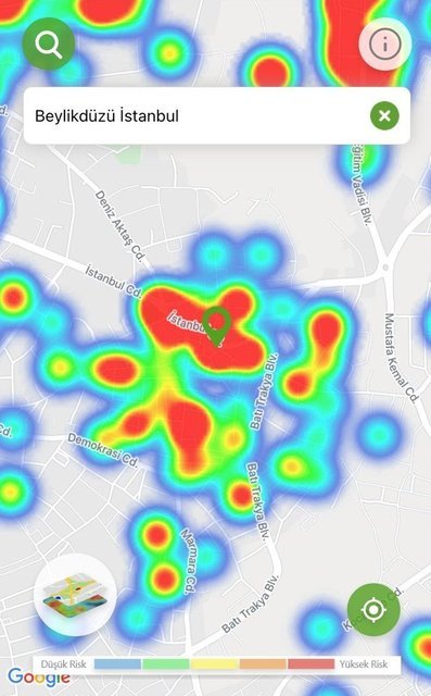 (صور) خريطة الإصابات في اسطنبول بعد الحظر.. الذروة تلاشت! 5