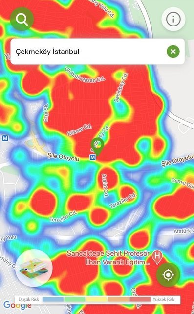 (صور) خريطة الإصابات في اسطنبول بعد الحظر.. الذروة تلاشت! 39