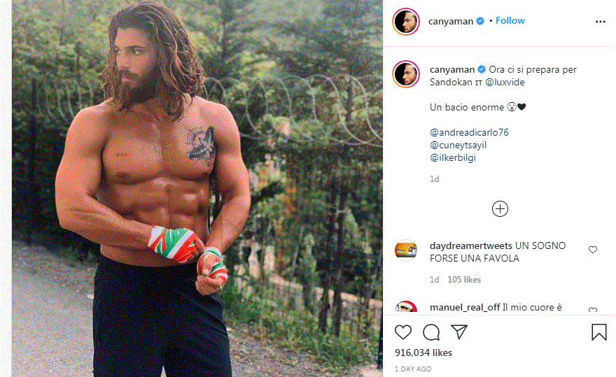 جان يامان بطل مسلسلٍ إيطالي