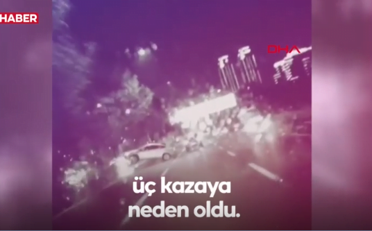 جانب من حوادث أنقرة التي تسبب بها سائق متهور