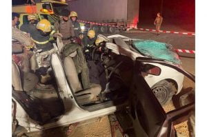 بالصور.. مصرع أسرة مكونة من 6 أشخاص في حادث مروع بالسعودية