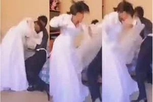 فوضى بـ حفل زفاف.. ماذا فعل العريس الغشيم مع عروسه