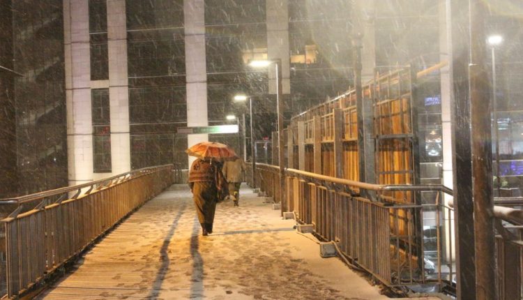 الثلوج في إسطنبول