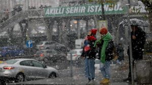 الثلوج في اسطنبول