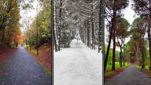 جانب من حديقة أتاتورك في اسطنبول