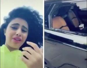 شاهد.. المودل السعودية “Ash” تبكي وتوثق تحطيم زجاج سيارتها “رنج روفر”