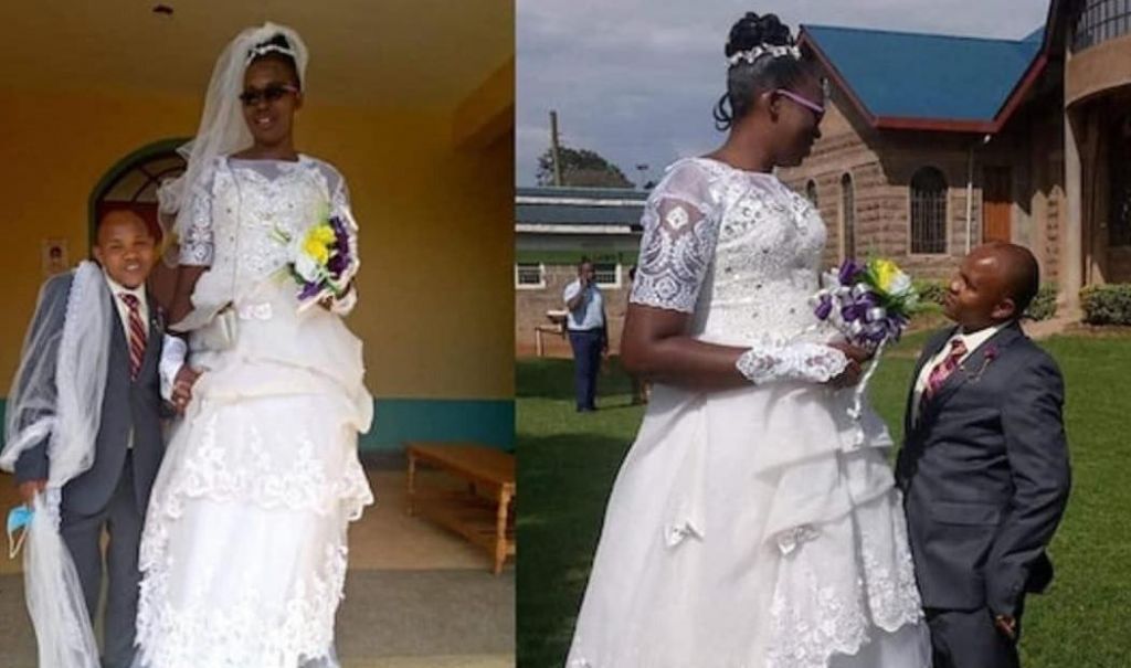 بالصور.. رجل يتحدى الأهل والأقارب ويتزوج من امرأة ضعفه في الطول ويصنع لها سريرا خاصا 1