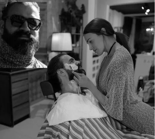 تسريب صورة مريم أوزرلي مع حبيبها الأمريكي وهي تحلق لحيته 1