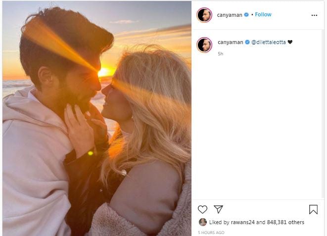 جان يامان يحتفل بعيد الحب مع حبيبته الإيطالية بطريقة رومانسية (صور) 1