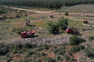 جانب من برنامج التدريب التركي على مكافحة الحرائق