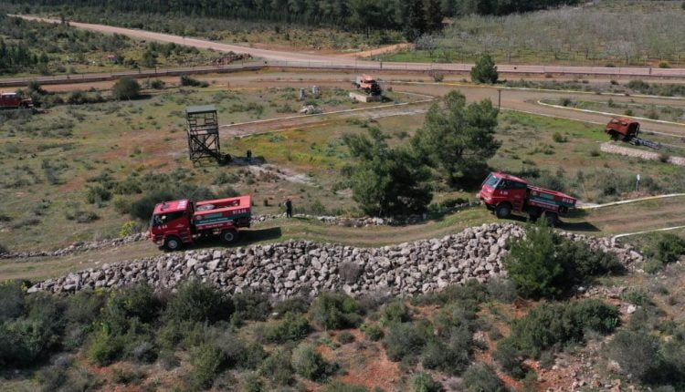 جانب من برنامج التدريب التركي على مكافحة الحرائق