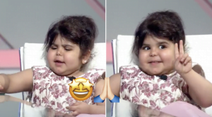 الطفلة السعودية مسك العنزي تخطف الانظار بطرافتها في “نجوم صغار”