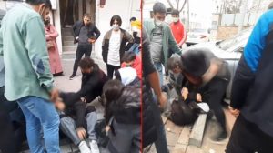 اعتداء بالضرب على شاب وسط اسطنبول (فيديو)