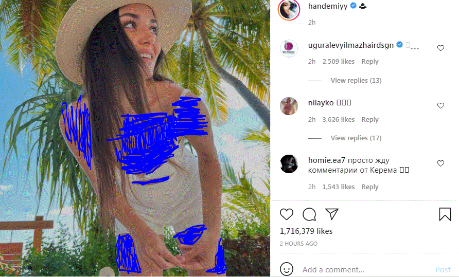 هاندا أرتشيل بشورت قصير في جزر المالديف (صورة) 1