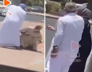 الكويت.. فيديو لشخص يعتدي بالضرب على وافد “مسن”
