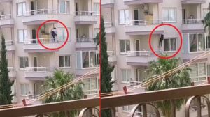 القبض على سارق خطير حاول الهروب من شرفة منزل في مرسين (فيديو)