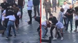 شجار عنيف بين ٣ فتيات في دوزجي (فيديو)